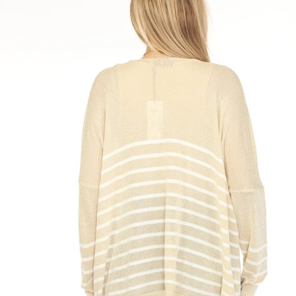 Gold horizontal strips Shiny Top - Picture 8 of 11